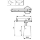 Dimension Drawing (without table) - ST210T 27S/830 PSU MB WH