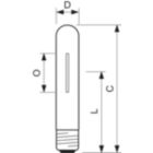 Dimension Drawing (with table) - MST SON-T APIA Plus Xtra 100W E40 1SL/12