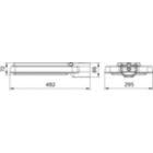 Dimension Drawing (without table) - BRP392 LED80/CW 50W DM SD 12.5M