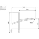  SPLINE BRACKETS - 1200 mm - 60 mm - RAL color