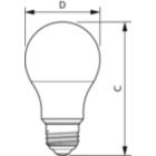  Single Contact Medium Screw A19 (A19) Frosted