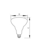  Single Contact Medium Screw BR30 Frosted