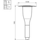 Dimension Drawing (without table) - BDS651 LED20-4S/740 I MDS CLO D9 STD 60