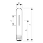 Dimension Drawing (with table) - MST SON-T PIA Plus 150W E40 1SL/12