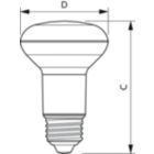  Single Contact Medium Screw R 63mm Frosted