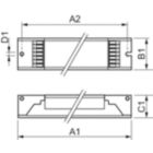 Dimension Drawing (with table) - HF-Pi 3/4 14/24 TL5/PL-L EII 220-240V