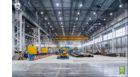 Spacious warehouse stockroom with equipment
