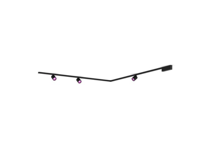 Gros plan de l'avant de Perifo kit de base pour plafond, en L (3 spots)