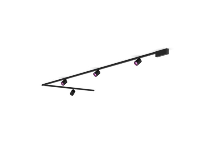Gros plan de l'avant de Perifo kit de base pour plafond, en L (4 spots)
