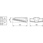 Dimension Drawing (without table) - BPP614 LED27/740 PSD SRN D9 SRG10 60/76P