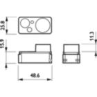 Dimension Drawing (without table) - LRI1667/05 ActiLume G2 Indus Sensor H513