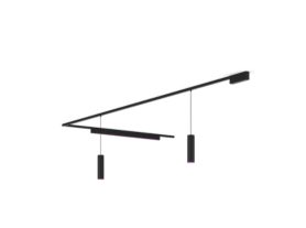 Perifo L-shaped ceiling base kit (2 pendants, 1 light bar)