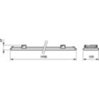  TubeLine 2M - LED module 6000 lm - Distribution tunnel symmetrical - Safety class I - Cord with plug Wieland/Adels compatible 3-pole