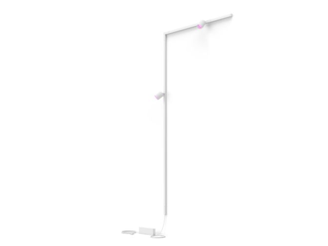 Close up of front of Perifo L-shaped wall base kit (2 spots)
