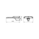 Dimension Drawing (without table) - BRP381 LED127/WW 95W 220-240V DM PSR