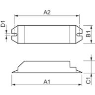 Dimension Drawing (with table) - HF-E 418 TL-D 220-240 50/60Hz