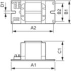 Dimension Drawing (with table) - BSN 400 K407-A2-ITS 230/240V 50Hz BC3