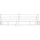  Medium Bi-Pin Fluorescent Tube, double-ended Frosted
