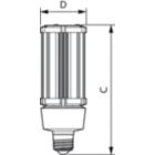  Single Contact Medium Screw Corncob Clear