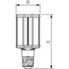Dimension Drawing (with table) - 35ED23.5/LED/740/ND 120-277V G2 4/1
