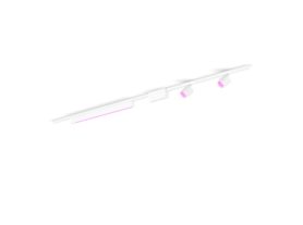 Perifo straight ceiling base kit (2 spots, 1 light bar)