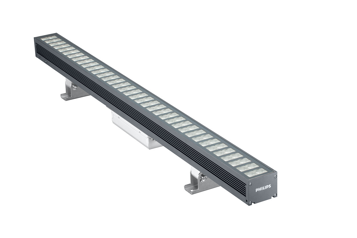 UniStrip G4 – Marktführende lineare LED-Anbauleuchte für die Außenbefestigung und dynamische Gebäudebeleuchtung