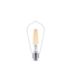 LED Filament-Lampe, transparent, 40W ST64 E27