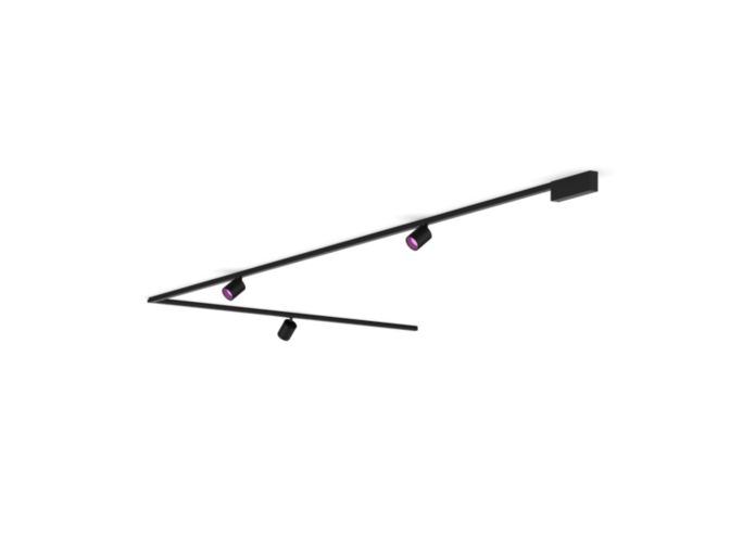 Gros plan de l'avant de Perifo kit de base pour plafond, en L (3 spots)