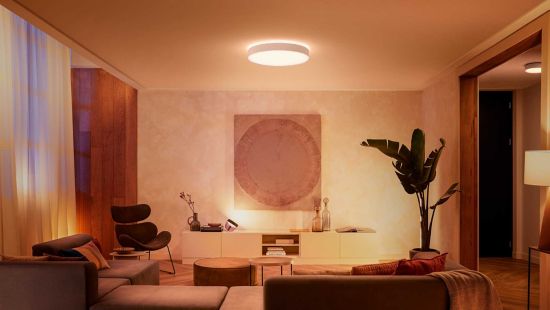 Set the right mood with warm-to-cool white light