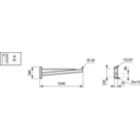  BATIO BRACKETS - 1000 mm - 60 mm - 5° - RAL color