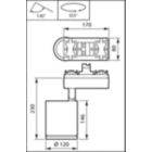 Dimension Drawing (without table) - ST780S 60S/827 DIA-VLC HWB BK