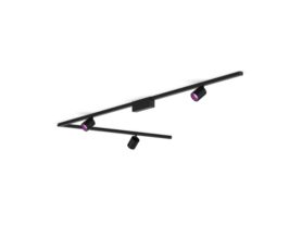 Perifo Basis-Set L-förmige Deckenleuchte schwarz (3 Spots)