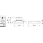 Dimension Drawing (without table) - DN140B LED20S/840 PSD-E C IP54