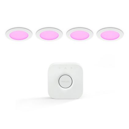 Close up of front of Bundle: Slim downlight (4) + Bridge