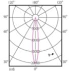 Light Distribution Diagram - Master LED PAR30L 20W 15D 830