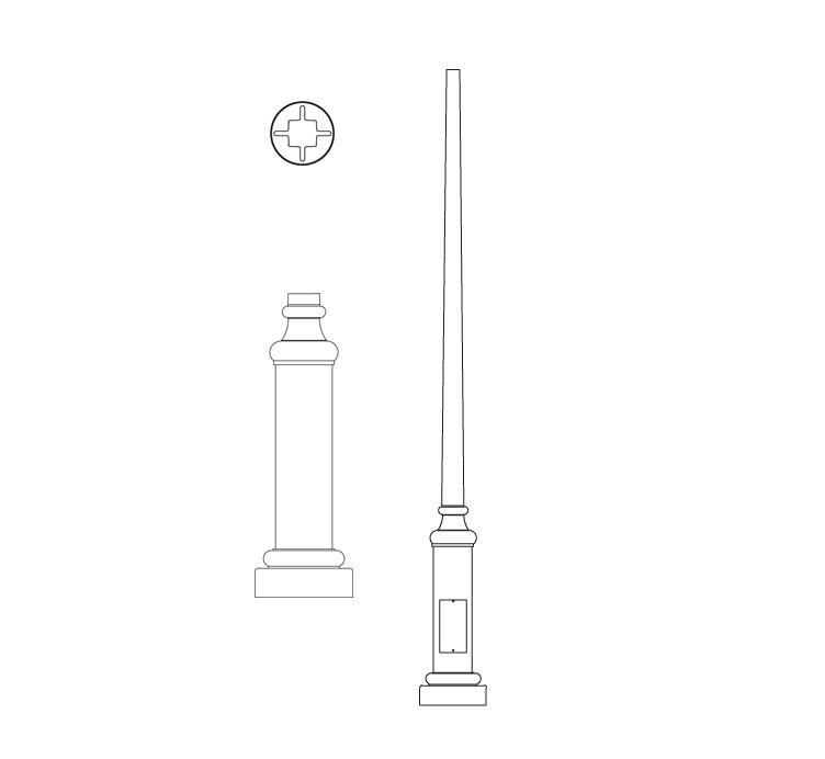 P4000 Series Poles (P4020, P4030, P4031)