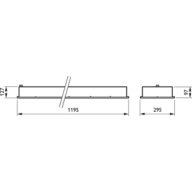 Dimension Drawing (without table) - CR150B LED35S/840 PSU W30L120 IP54