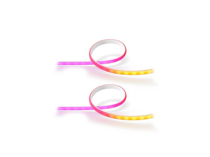 Close up of front of Bundle: Ambiance gradient lightstrip + extension