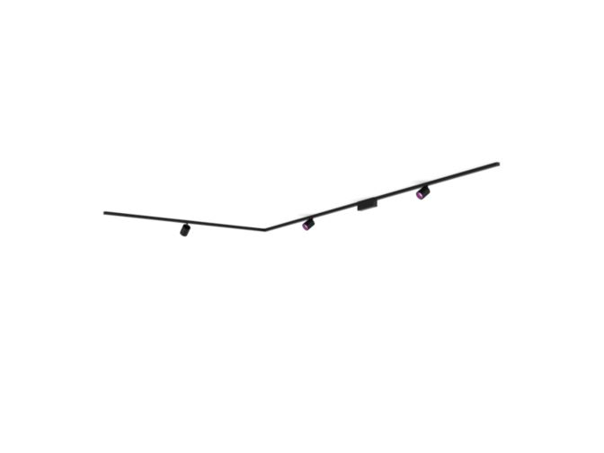 Gros plan de l'avant de Perifo kit de base pour plafond, en L (3 spots)