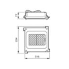 Dimension Drawing (without table) - EDP770 LED50/830 II MK-BK DM50 FG SRG10