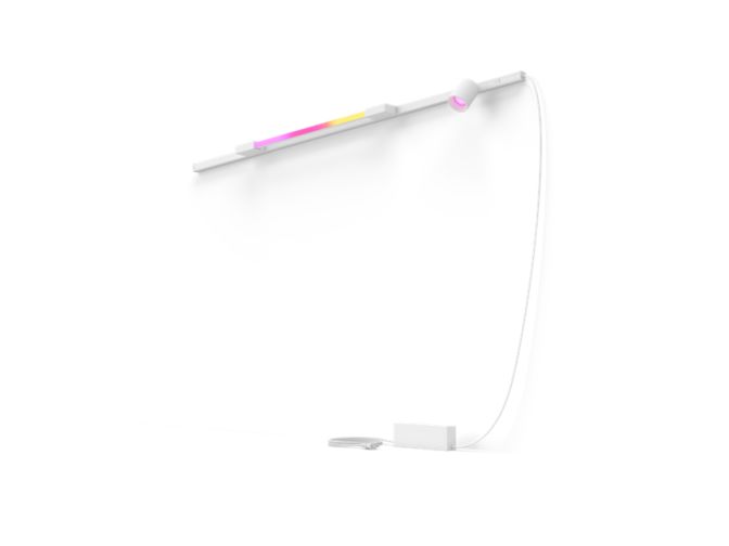 Close up of front of Perifo straight wall base kit (1 spot, 1 light tube compact)