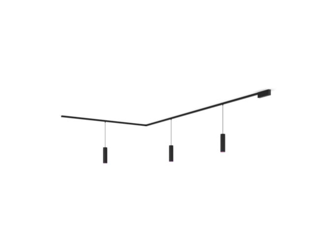Gros plan de l'avant de Perifo kit de base pour plafond, en L (3 suspensions)