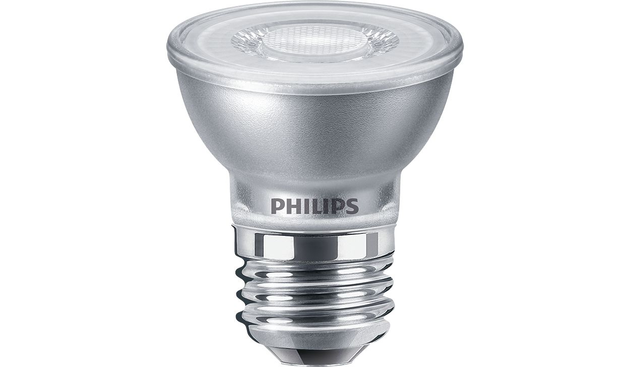 Dimmable LED spot with a focused bright beam