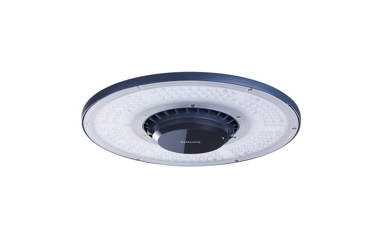 A versatile high-bay LED luminaire with high efficiency and future-proof connectivity