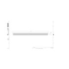 Dimension Drawing (without table) - ZCP382 L100 glare shield (10 pcs)