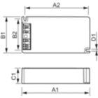 Dimension Drawing (with table) - HID-PV Base 70 SON C3 220-240V