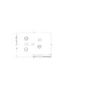 Dimension Drawing (without table) - BGS300 G2 12LEDLP 30K 24V OSC DMX