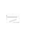 Dimension Drawing (without table) - ZCP383 L50 glare shield (15 pcs)