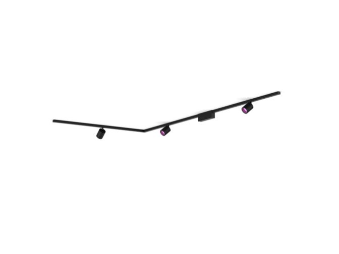 Gros plan de l'avant de Perifo kit de base pour plafond, en L (3 spots)