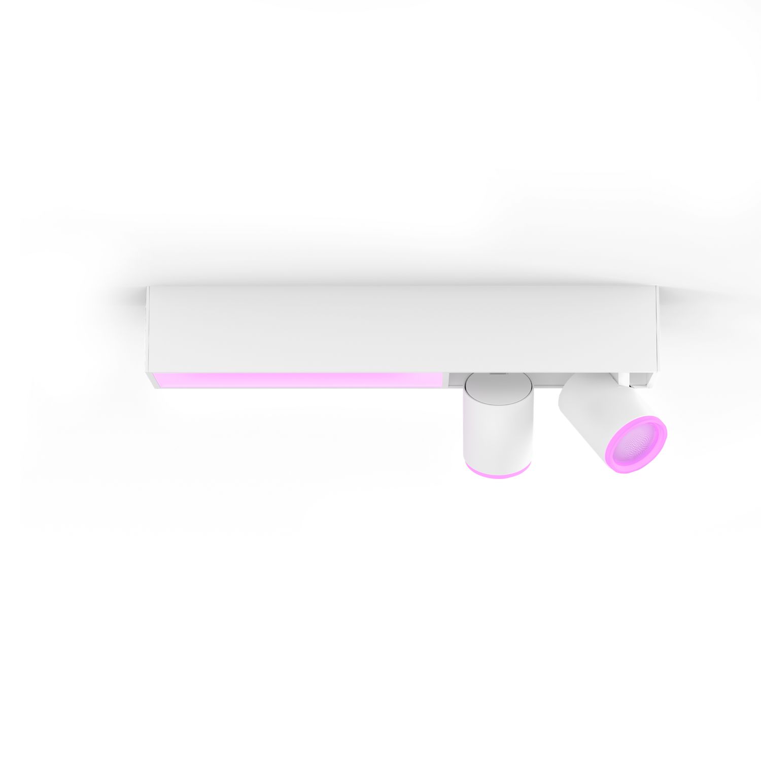 Philips Hue White and color ambiance Centris taklampa med 2 spotlights - Vit